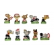 Complete set of 10 feves Tom et Jerry rugbymen