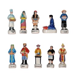 Série complète de 10 fèves Les cuisines du monde 2002