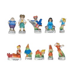 Série complète de 10 fèves Le monde enchanté de Peter Pan 2002