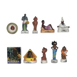 Série complète de 10 fèves Kirikou 2003