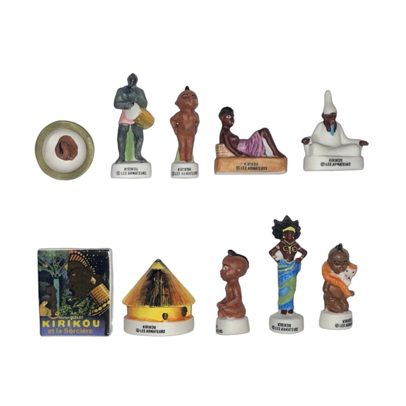 Série complète de 10 fèves Kirikou 2003