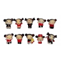 Complete set of 10 feves Pucca accroche verre