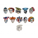 Complete set of 10 feves Gouley - Masques de Venise