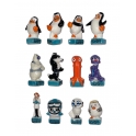 Série complète de 12 fèves Les pingouins de Madagascar 2 le retour