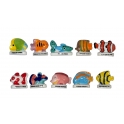 Complete set of 10 feves Les poissons