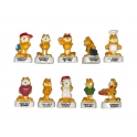 Complete set of 10 feves Garfield