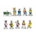 Complete set of 10 feves Les lapins magiciens
