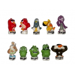 Complete set of 10 feves Angry Birds 2 retour