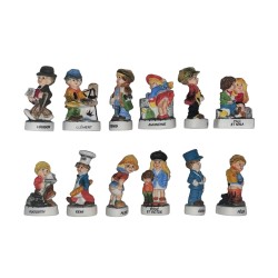 Série complète de 12 fèves Les Poulbots 2007