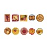 Série complète de 10 fèves Pâtisseries et viennoiseries 2007