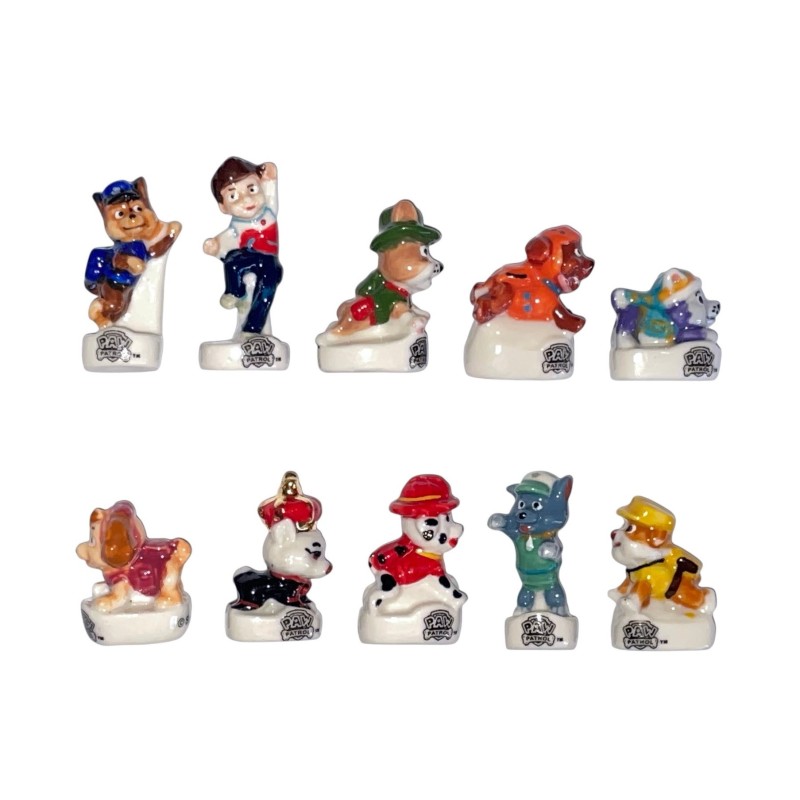 Série complète de 10 fèves Pat Patrouille en avant ! 2020