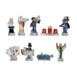 Série complète de 9 fèves L'instant magique 2004