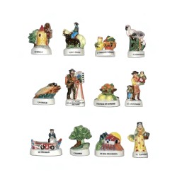 Série complète de 12 fèves Sous le soleil de Provence I 2001