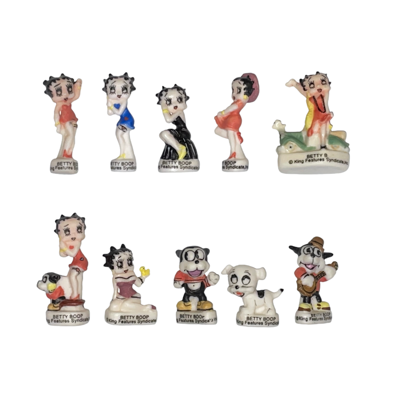 Série complète de 10 fèves Betty Boop 2002
