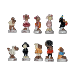 Série complète de 10 fèves Jolly Mah 2010