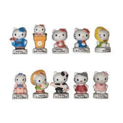 Série complète de 10 fèves Bonjour Hello Kitty 2011