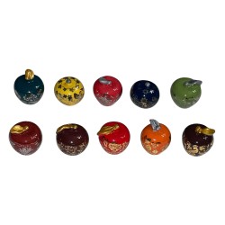 Série complète de 10 fèves Tomber dans les pommes 2026