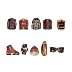 Série complète de 10 fèves Nature chic 2026