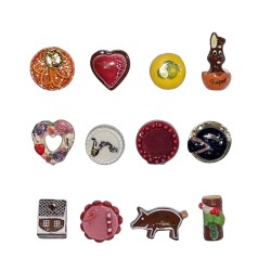 Série complète de 12 fèves Une année de fêtes gourmandes 2026