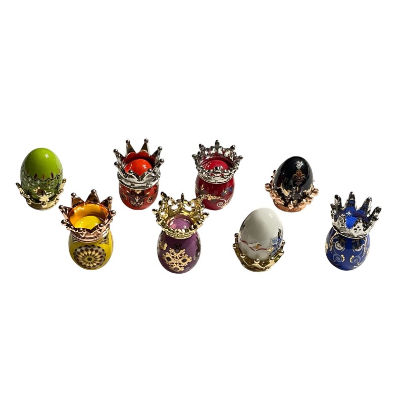 Série complète de 16 fèves Oeufs de luxe couronnés de succès 2026