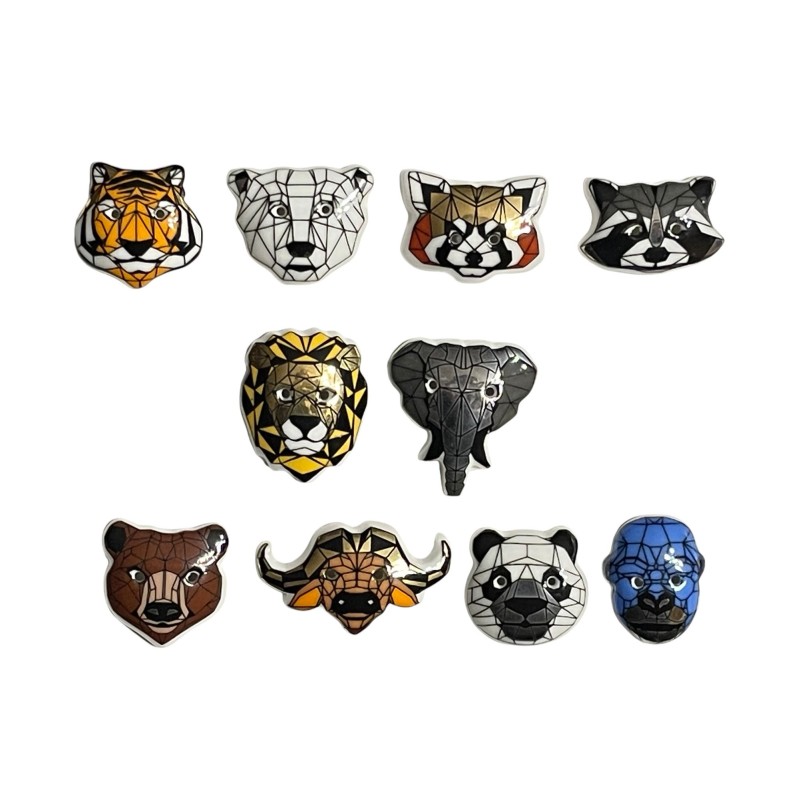 Série complète de 10 fèves Géométallix 2026