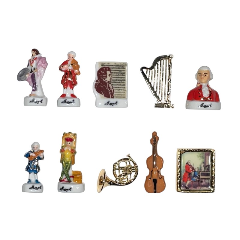 Série complète de 10 fèves Prodigieux Mozart 2026