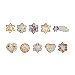 Série complète de 10 fèves Biscuits de fête 2026