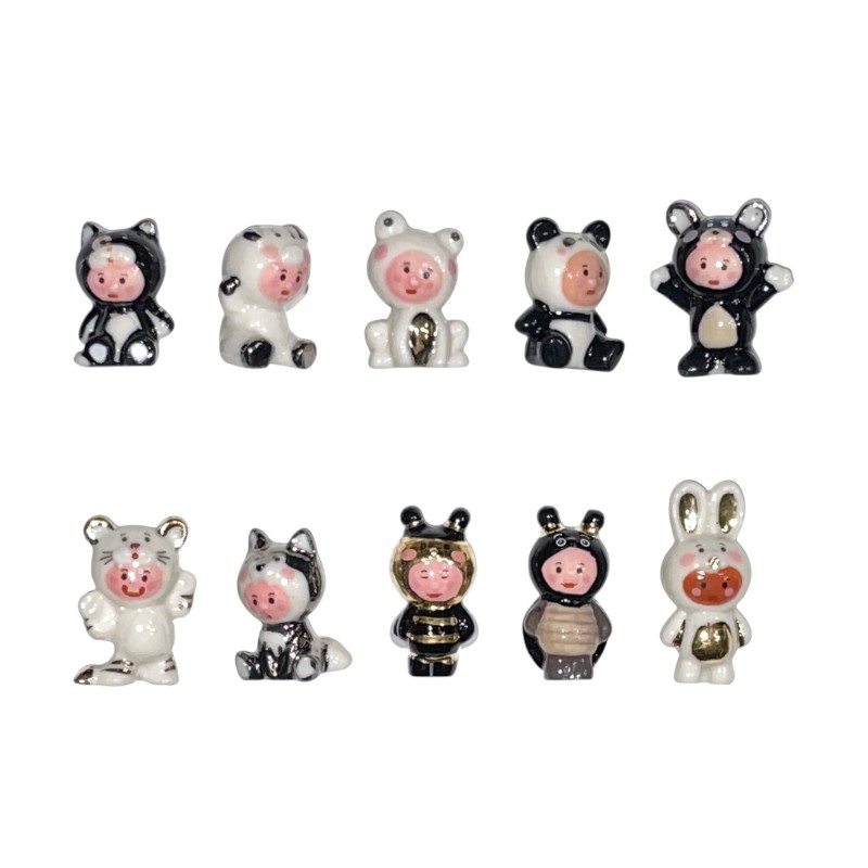 Série complète de 10 fèves La ronde des p'tits loups 2026