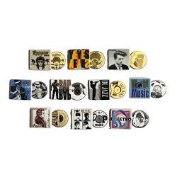 Série complète de 20 fèves Disques d'or et platine et Vinyles collector 2026