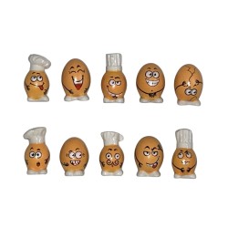 Série complète de 10 fèves Pas de pâtisseries sans casser des oeufs 2026