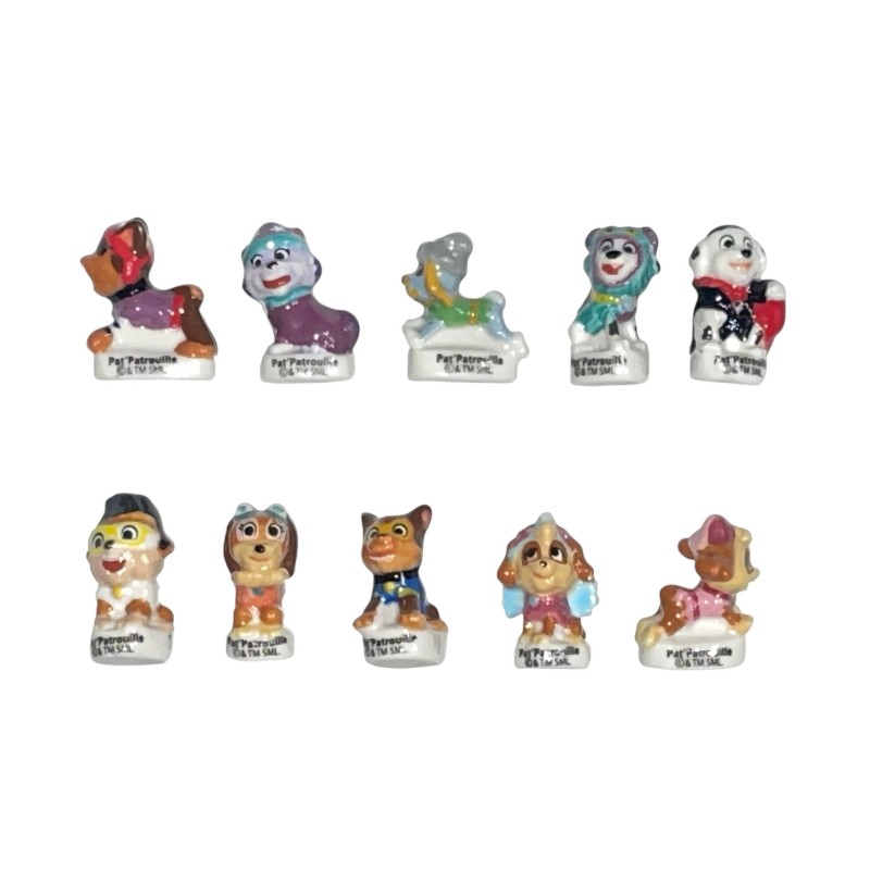 Série complète de 10 fèves Pat Patrouille déguisée 2026