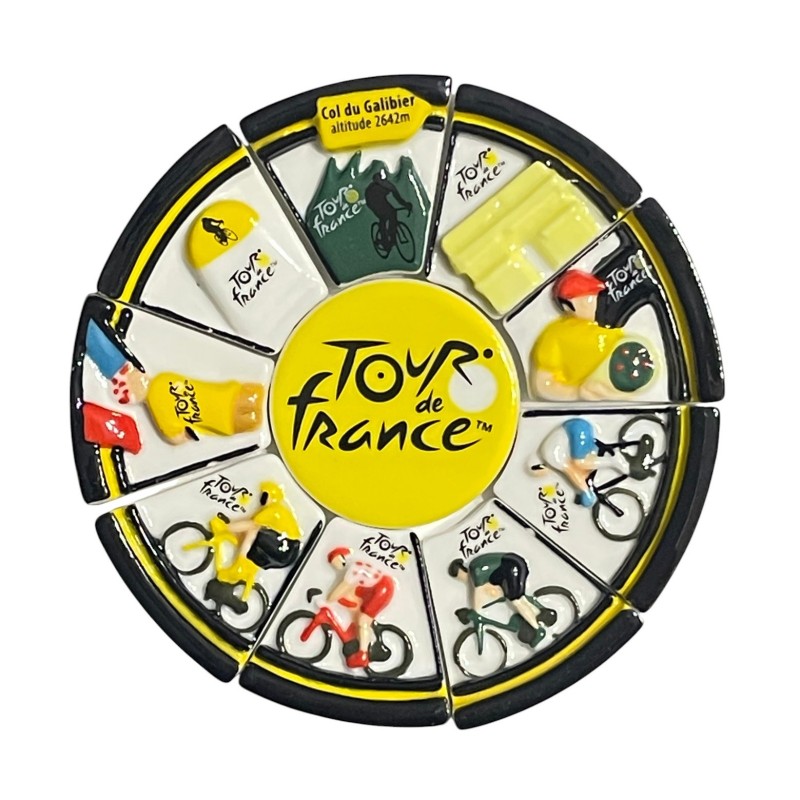 Série complète de 10 fèves La roue du Tour de France 2026