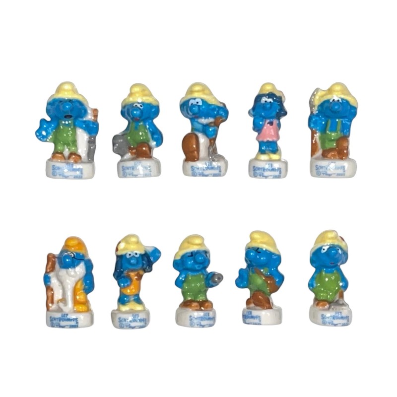 Série complète de 10 fèves Schtroumpfs paysans 2026