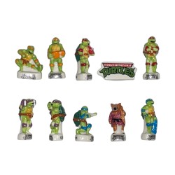 Série complète de 10 fèves Tortues Ninja rétro 2026