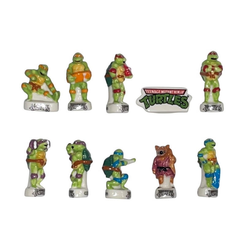 Série complète de 10 fèves Tortues Ninja rétro 2026