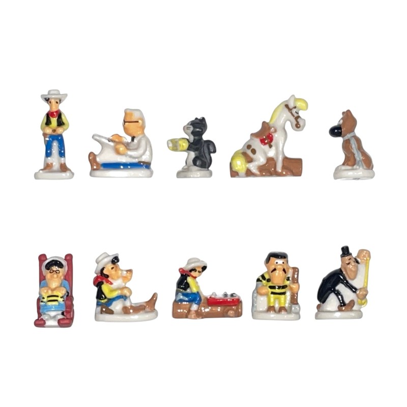 Série complète de 10 fèves Lonesome Cowboy Lucky Luke 2026