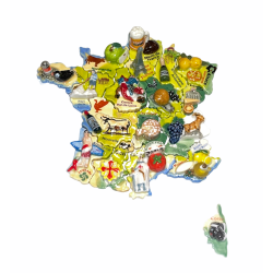 Série complète de 18 fèves France d'exception 2021