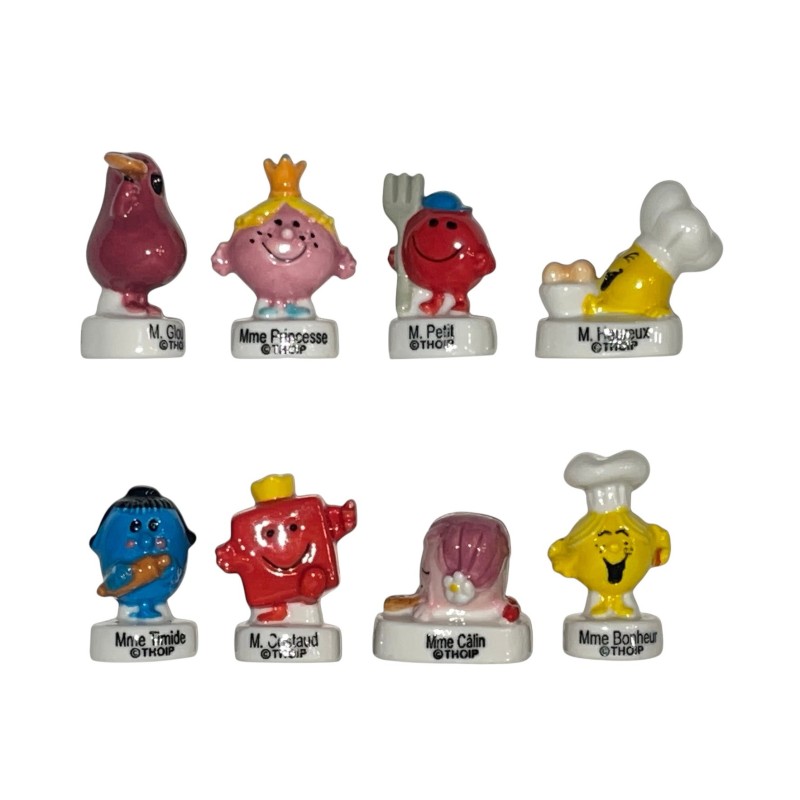 Série complète de 8 fèves Banette - L'atelier gourmand - Monsieur et Madame 2017