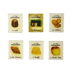 Série complète de 6 fèves La p'tite boulangerie 2025