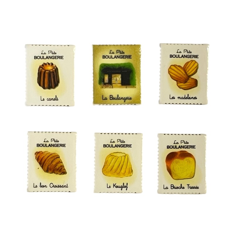 Série complète de 6 fèves La p'tite boulangerie 2025