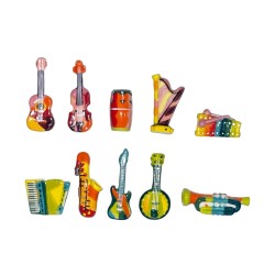 Série complète de 10 fèves L'harmonie instrumentale 2024