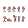 Série complète de 10 fèves Boulangerie Panthère rose pop 2020