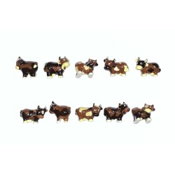 Série complète de 10 fèves Vache chocolat 2022