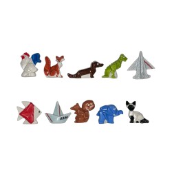 Série complète de 10 fèves Original origami 2021