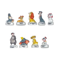 Série complète de 9 fèves Disney animals 2021