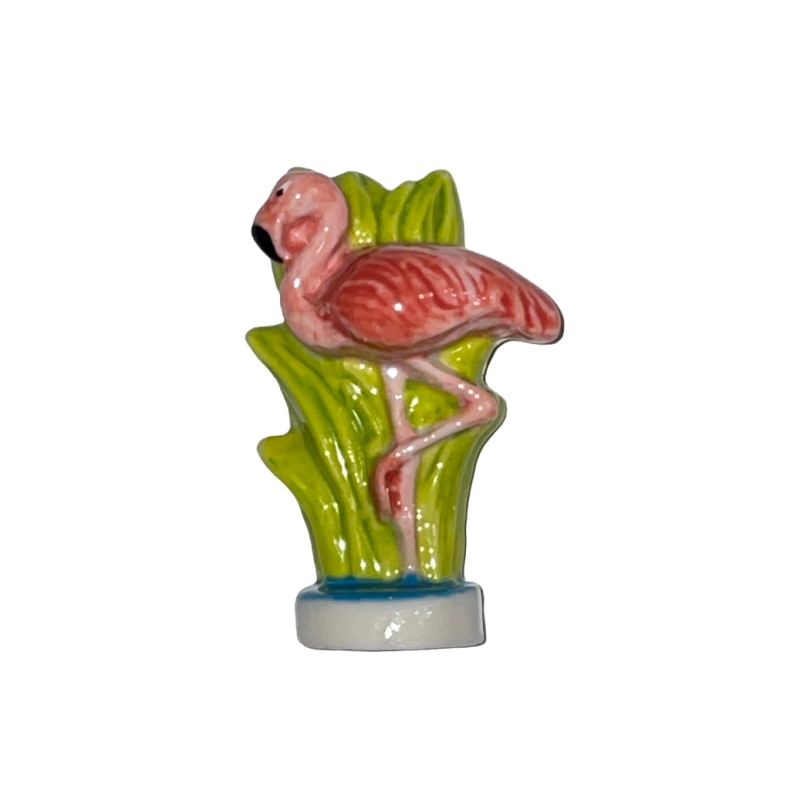 Série complète de 1 fève Médium Flamant rose