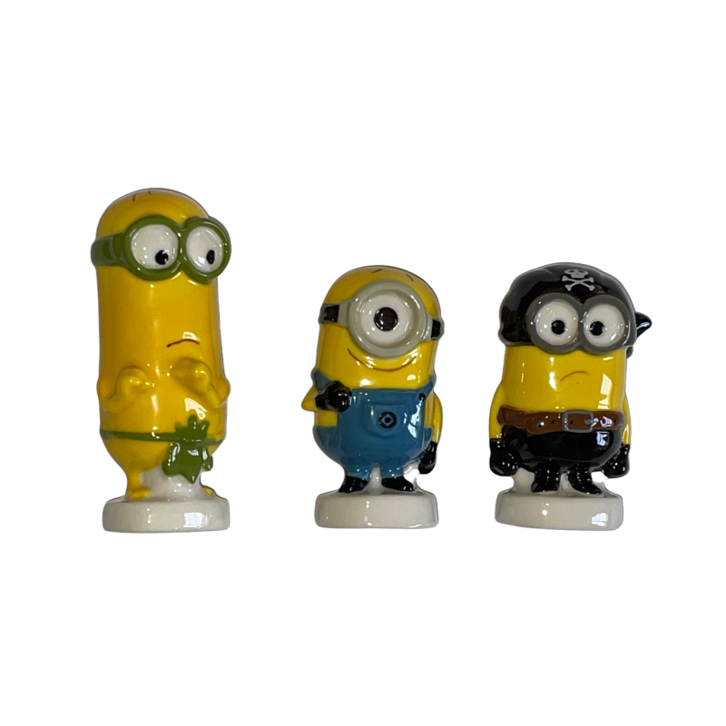 Série complète de 3 fèves Médium Les minions II