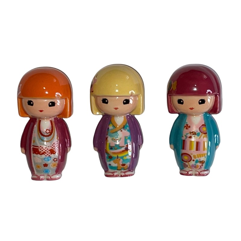 Série complète de 3 fèves Médium Kimmidoll junior