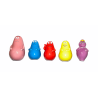 Série complète de 5 fèves Médium Barbapapa