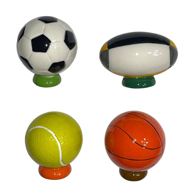 Série complète de 4 fèves Médium Ballons